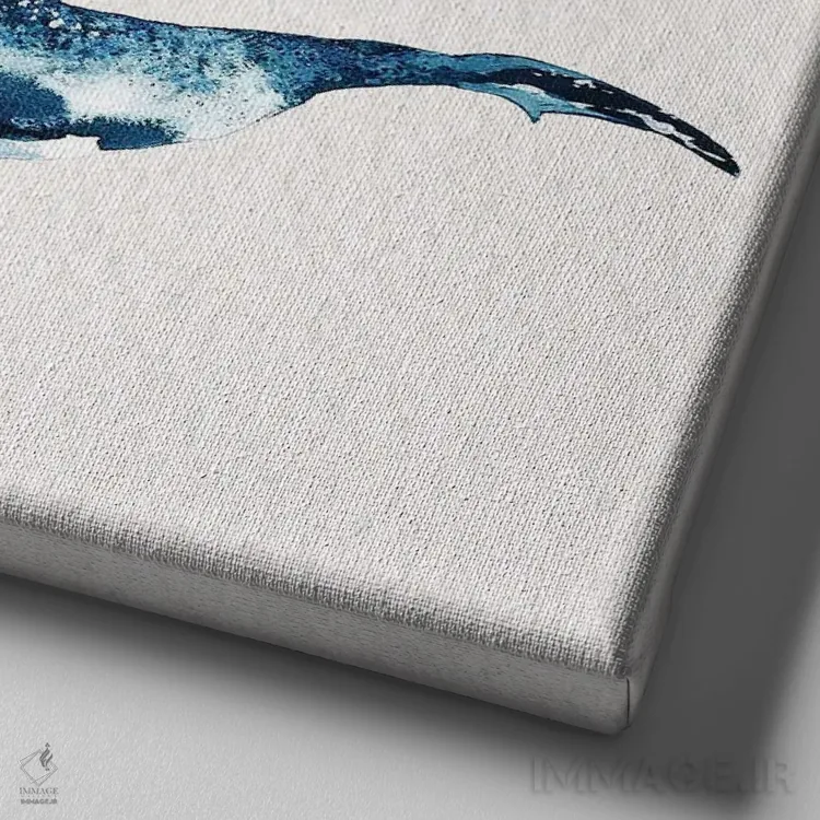 تابلو دکوراتیو مجموعه نهنگ گوژپشت اثر کارلی پرولد - نمای نزدیک بافت بوم