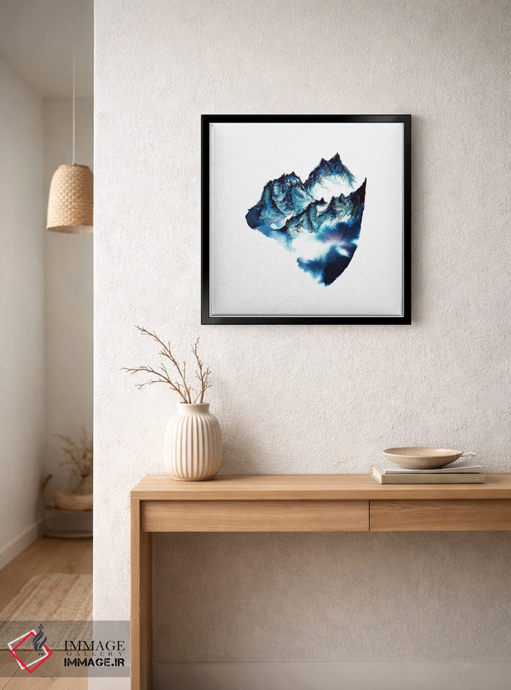 تابلو دکوراتیو کوه های آبرنگی اثر کارلی پرولد - D5B