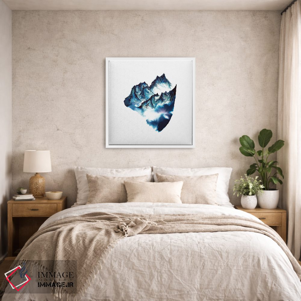 تابلو دکوراتیو کوه های آبرنگی اثر کارلی پرولد - D6W