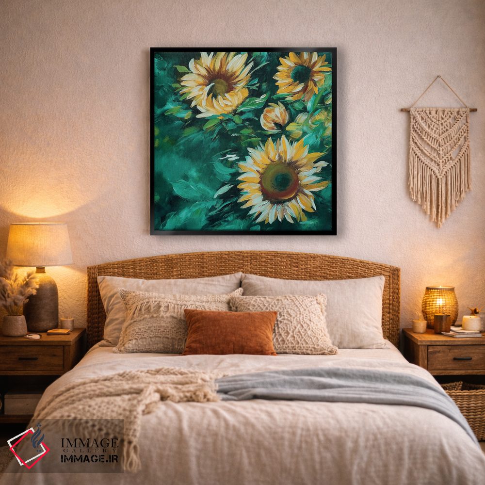 تابلو دکوراتیو آفتابگردان ها اثر کارلی پرولد - D4B