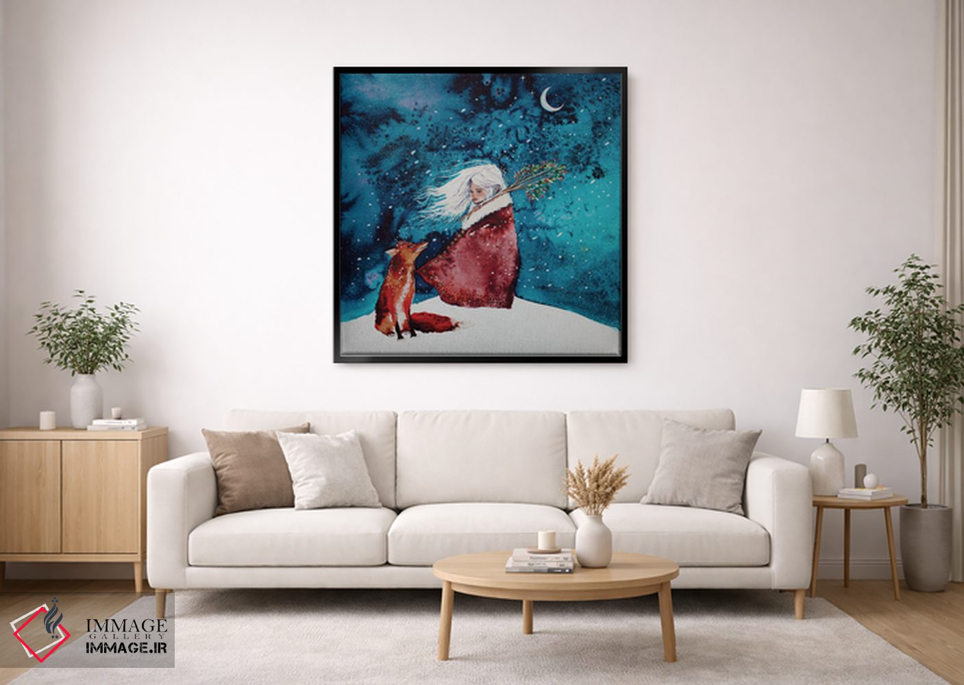 تابلو دکوراتیو کریسمس روباه اثر کارلی پرولد - D1B