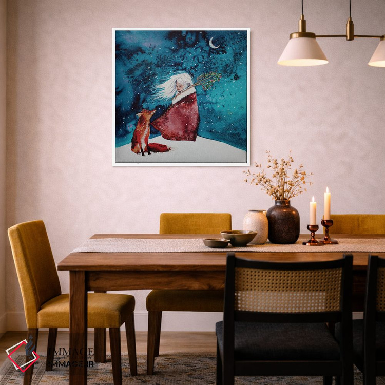 تابلو دکوراتیو کریسمس روباه اثر کارلی پرولد - D5W