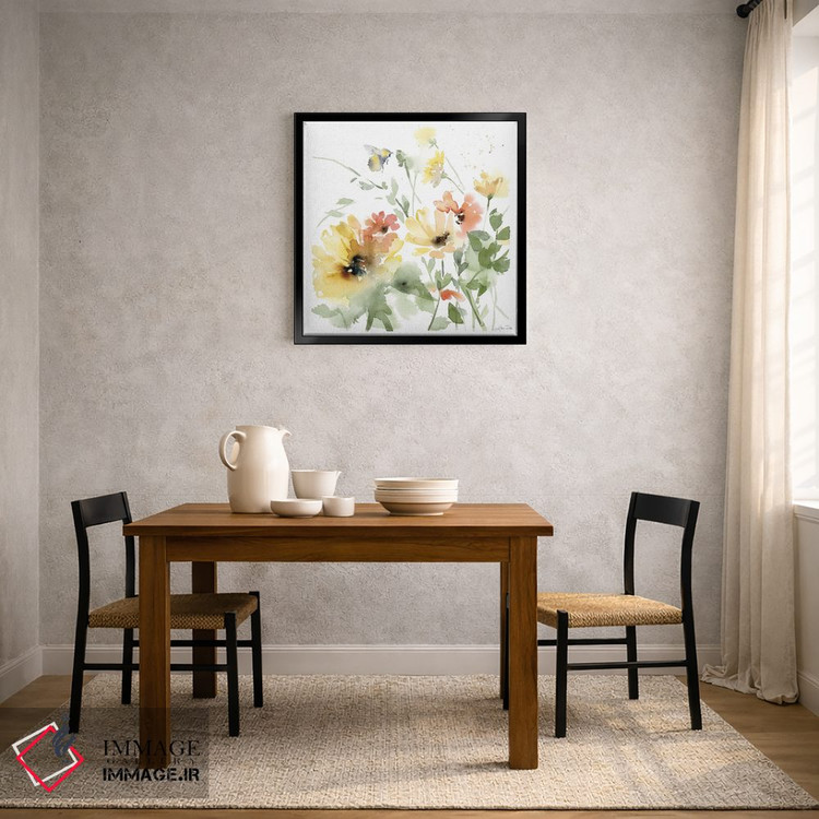 تابلو مینیمال چمنزار آفتابگردان I اثر کاترینا پیت - D3B