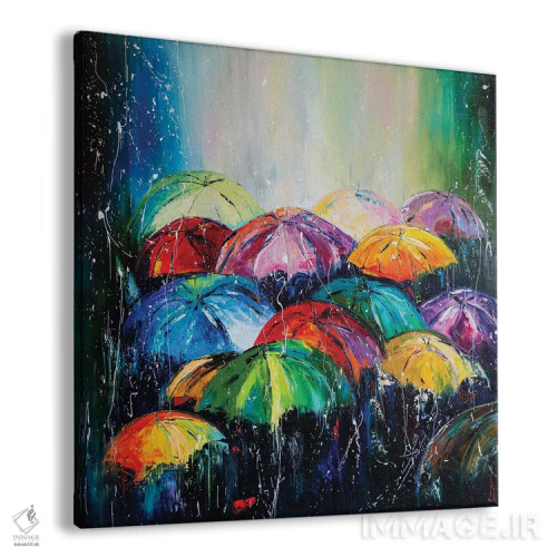 تابلو دکوراتیو باران اثر کوپتسووا آرت - نمای پرسپکتیو محصول