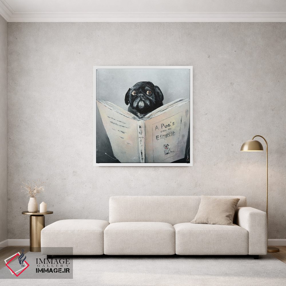 تابلو دکوراتیو راهنمای آداب معاشرت پاگ اثر کوپتسووا آرت - D1W