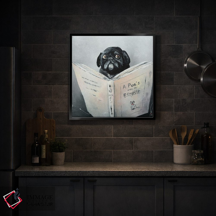 تابلو دکوراتیو راهنمای آداب معاشرت پاگ اثر کوپتسووا آرت - D2B