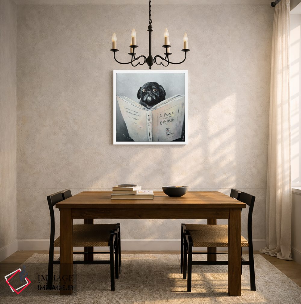 تابلو دکوراتیو راهنمای آداب معاشرت پاگ اثر کوپتسووا آرت - D4W