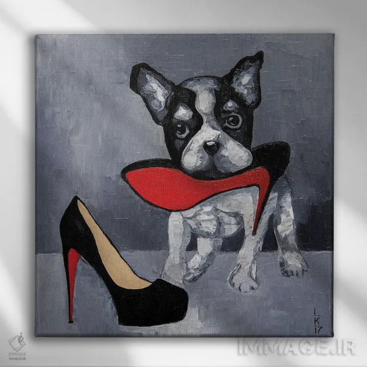 تابلو دکوراتیو کفش ها را نجات بده اثر کوپتسووا آرت - نمای روبهرو روی دیوار
