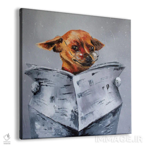 تابلو دکوراتیو اخبار برای سگ اثر کوپتسووا آرت - نمای پرسپکتیو محصول