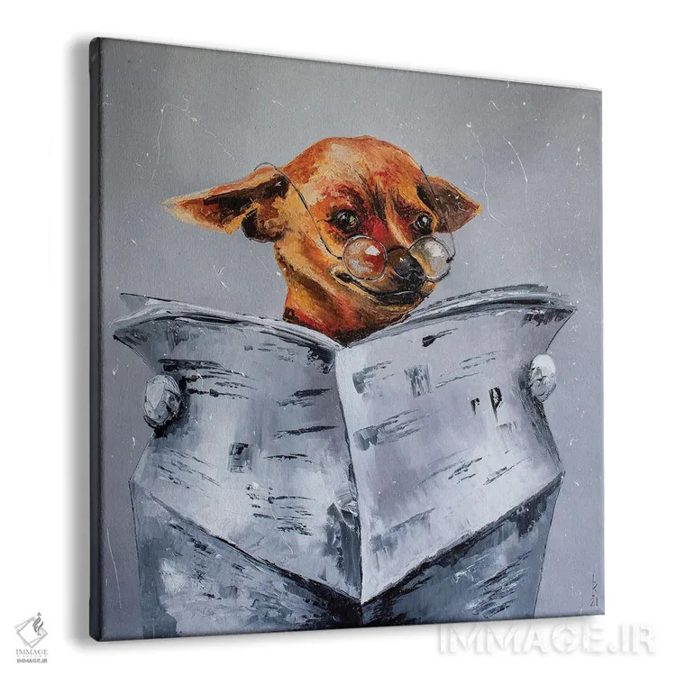 تابلو دکوراتیو اخبار برای سگ اثر کوپتسووا آرت - نمای پرسپکتیو محصول
