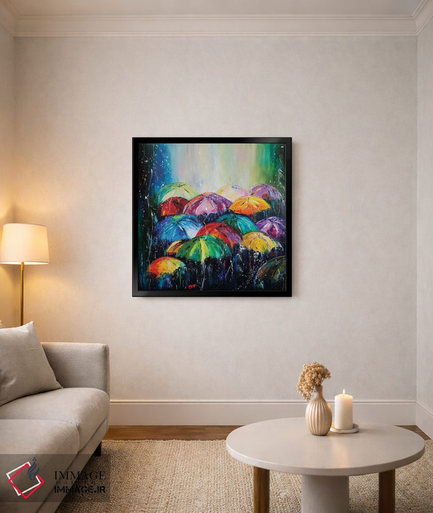 تابلو دکوراتیو باران اثر کوپتسووا آرت - D4B
