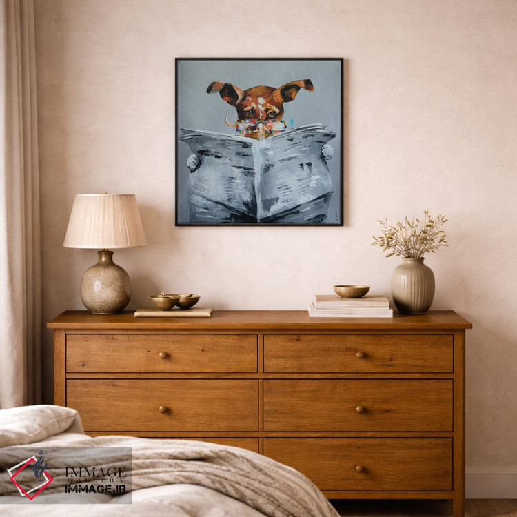 تابلو دکوراتیو اخبار برای سگ II اثر کوپتسووا آرت - D1B