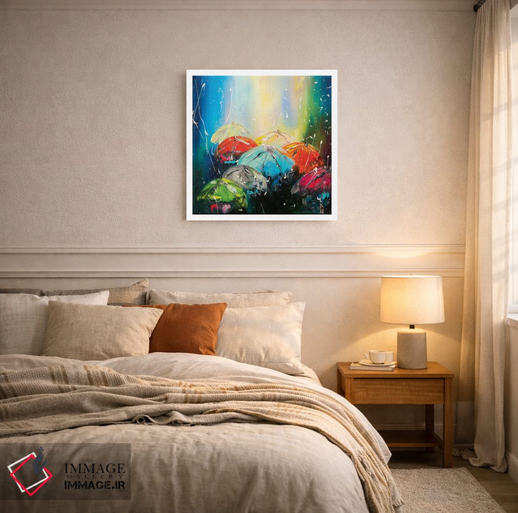 تابلو انتزاعی بارش باران اثر کوپتسووا آرت - D3W