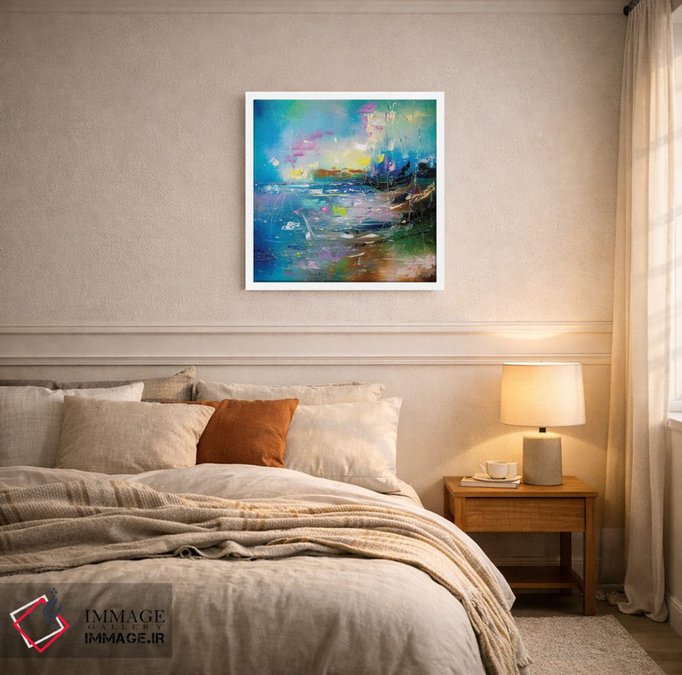 تابلو انتزاعی ساحل رازآلود اثر کوپتسووا آرت - D4W