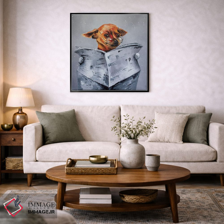 تابلو دکوراتیو اخبار برای سگ اثر کوپتسووا آرت - D3B