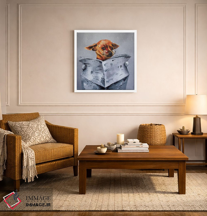 تابلو دکوراتیو اخبار برای سگ اثر کوپتسووا آرت - D5W