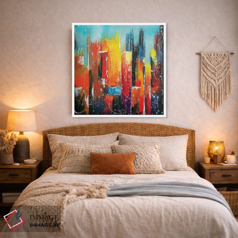 تابلو انتزاعی مرکز شهر آفتابی اثر کوپتسووا آرت - D2W
