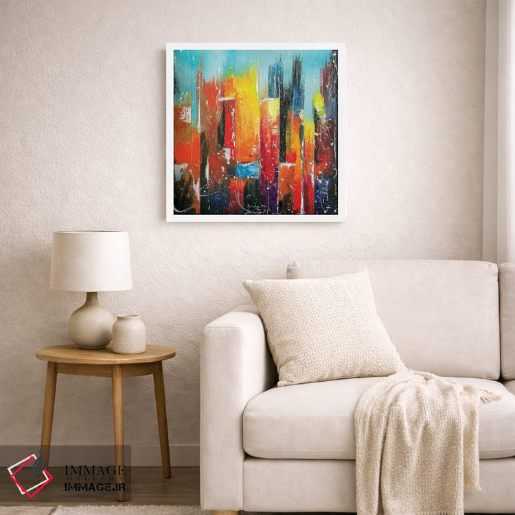 تابلو انتزاعی مرکز شهر آفتابی اثر کوپتسووا آرت - D5W