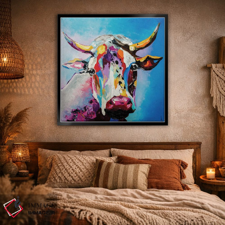 تابلو دکوراتیو گاو اثر کوپتسووا آرت - D2B