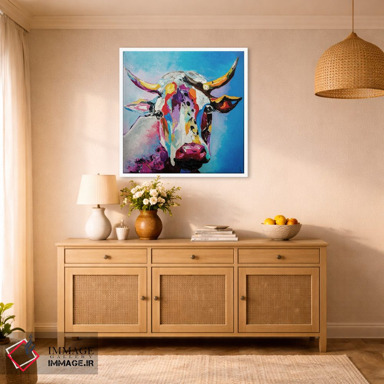 تابلو دکوراتیو گاو اثر کوپتسووا آرت - D1W