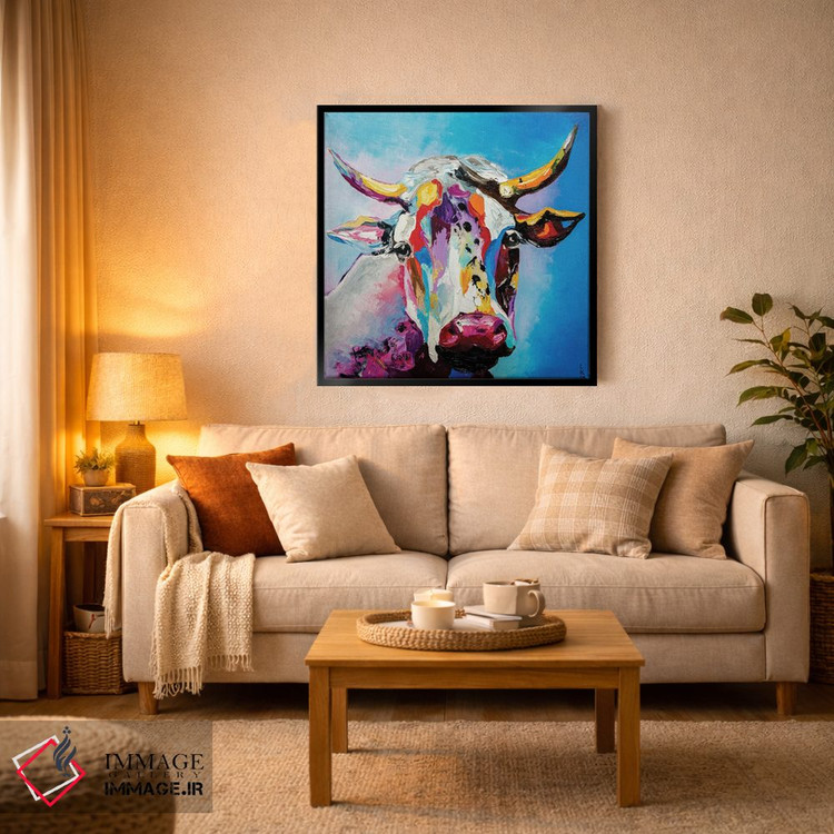 تابلو دکوراتیو گاو اثر کوپتسووا آرت - D4B