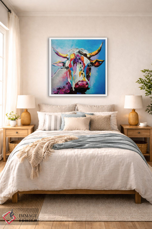 تابلو دکوراتیو گاو اثر کوپتسووا آرت - D5W