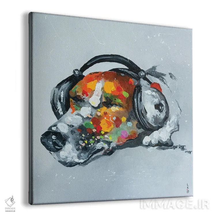 تابلو دکوراتیو بلوز برای سگ اثر کوپتسووا آرت - نمای پرسپکتیو محصول