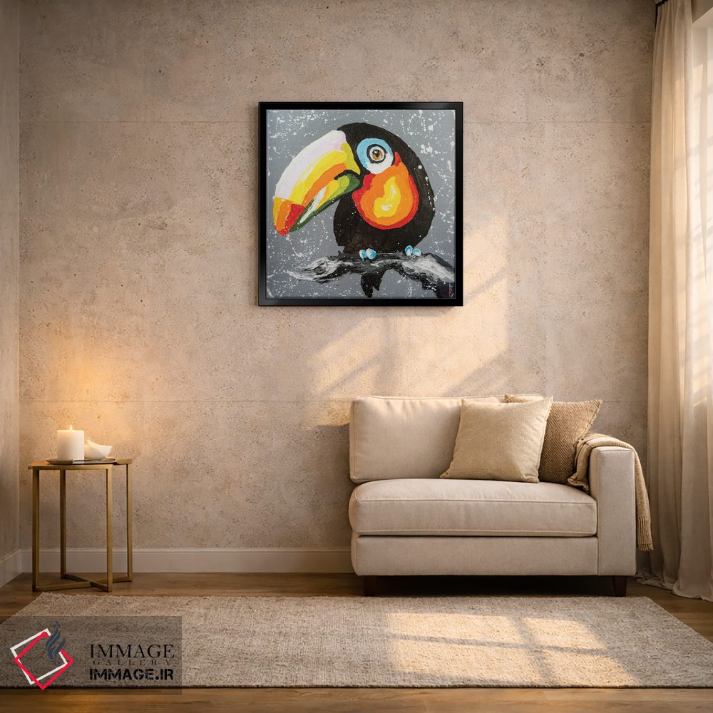 تابلو دکوراتیو توکانی خنده دار اثر کوپتسووا آرت - D3B