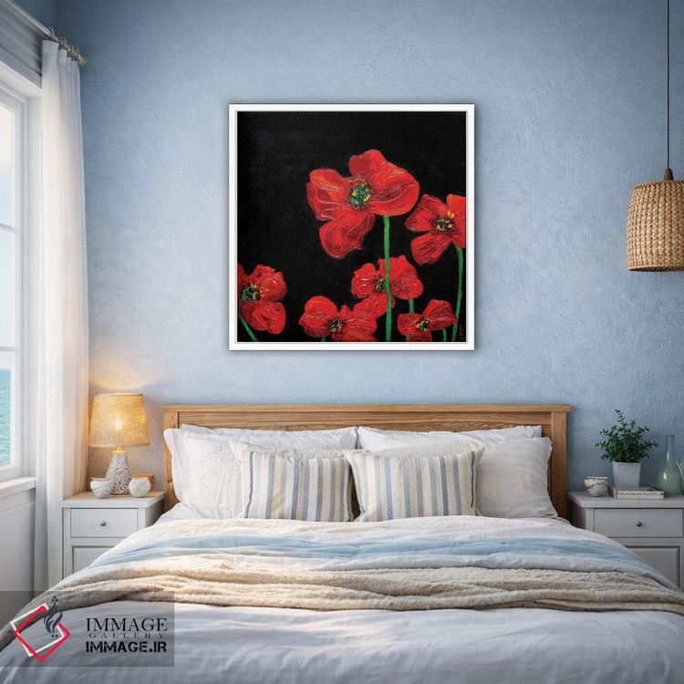 تابلو دکوراتیو شقایق ها اثر کوپتسووا آرت - D1W