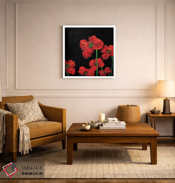 تابلو دکوراتیو شقایق ها اثر کوپتسووا آرت - D5W