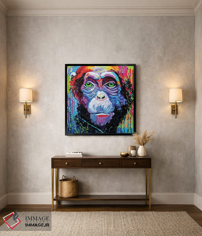 تابلو دکوراتیو من شامپانزه ام ۱ اثر کوپتسووا آرت - D2B