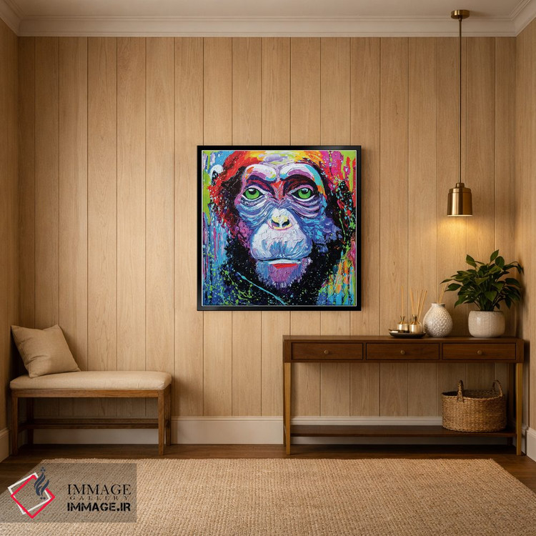 تابلو دکوراتیو من شامپانزه ام ۱ اثر کوپتسووا آرت - D3B