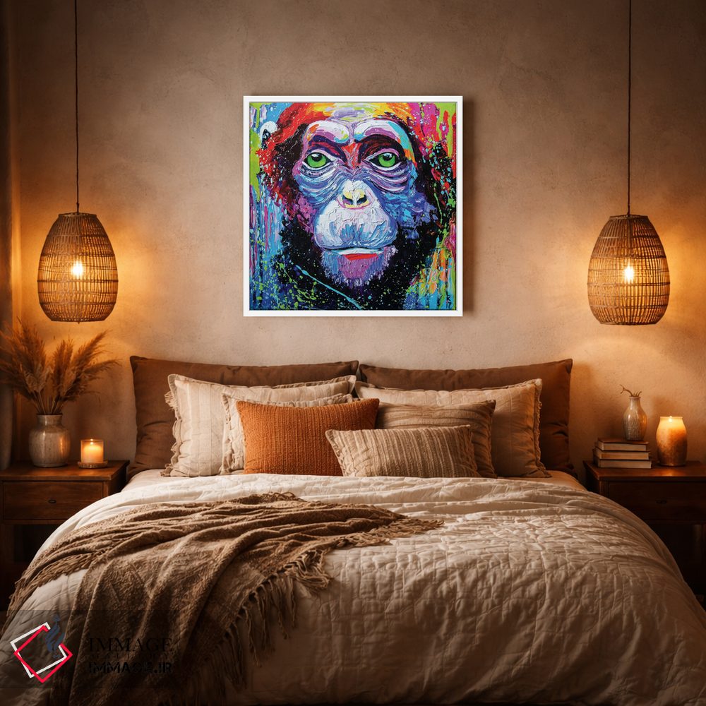 تابلو دکوراتیو من شامپانزه ام ۱ اثر کوپتسووا آرت - D5W