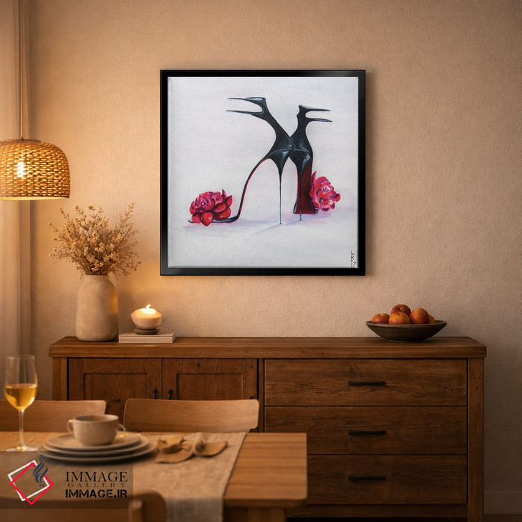 تابلو دکوراتیو کفش های لوکس اثر کوپتسووا آرت - D2B