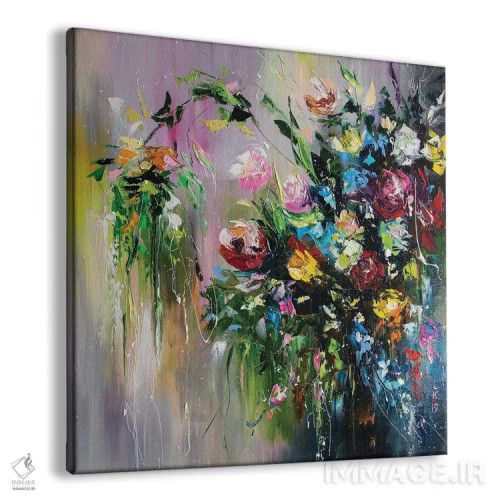 تابلو دکوراتیو دسته گل گل های وحشی اثر کوپتسووا آرت - نمای پرسپکتیو محصول