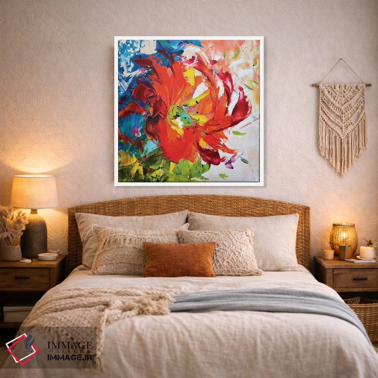 تابلو انتزاعی سوسن قرمز اثر کوپتسووا آرت - D2W