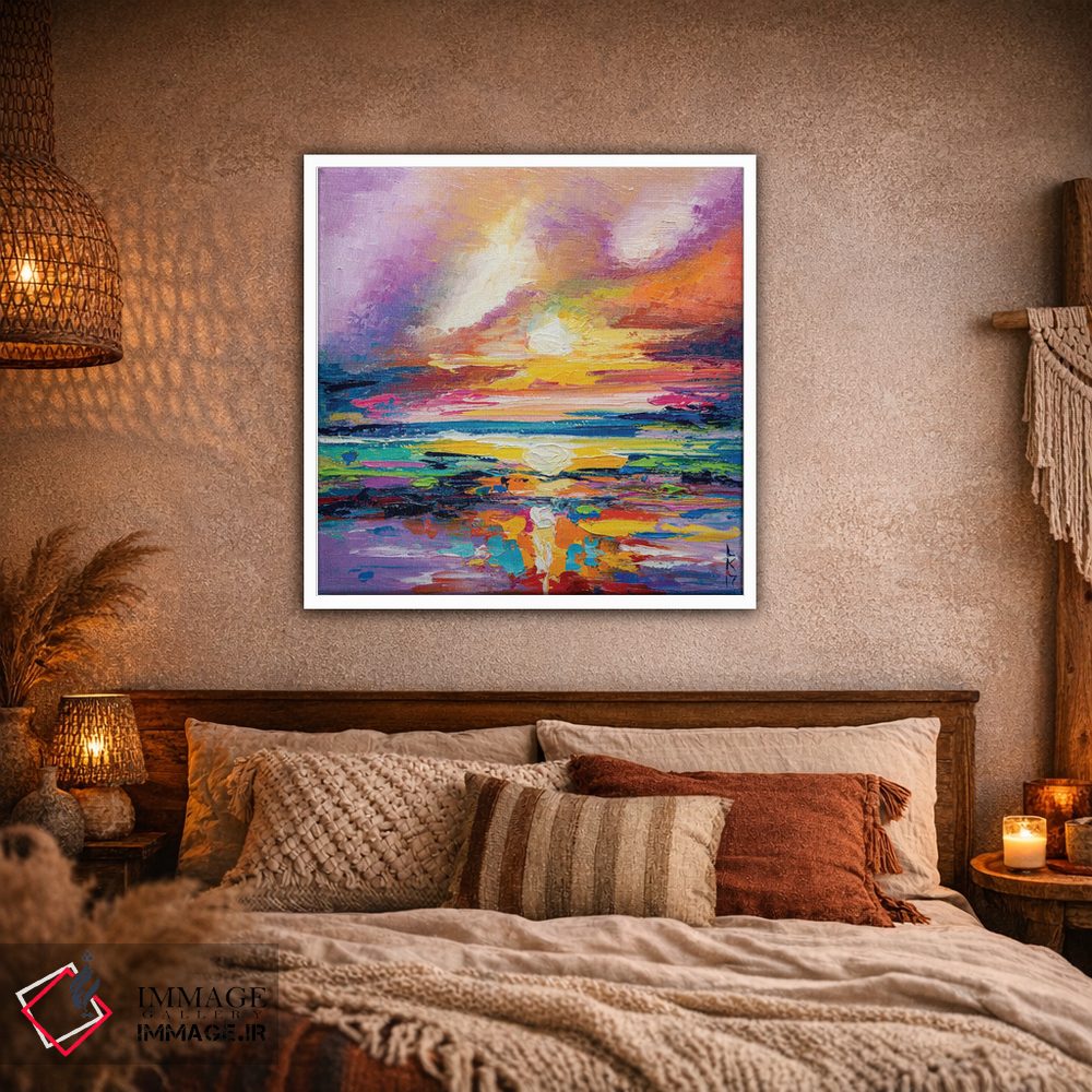 تابلو انتزاعی طلوع آفتاب اثر کوپتسووا آرت - D1W