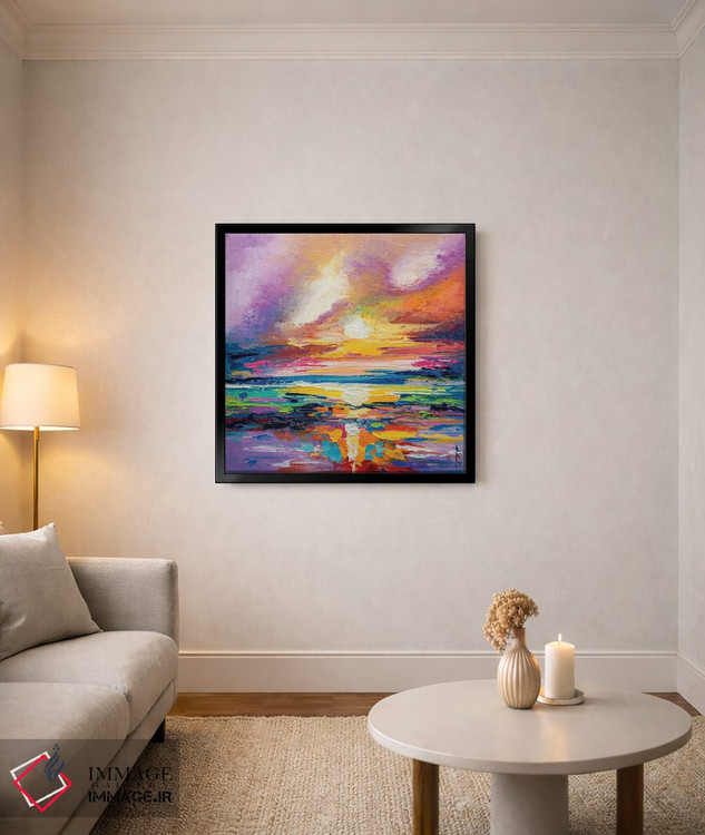 تابلو انتزاعی طلوع آفتاب اثر کوپتسووا آرت - D3B
