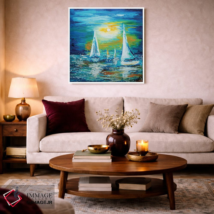 تابلو دکوراتیو مسابقه قایق رانی ۲ اثر کوپتسووا آرت - D1W