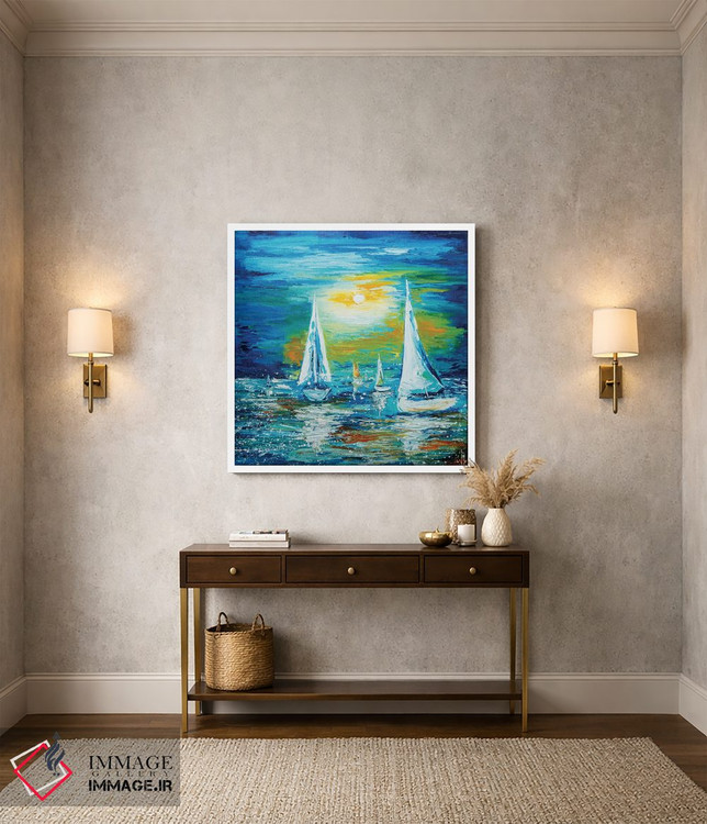 تابلو دکوراتیو مسابقه قایق رانی ۲ اثر کوپتسووا آرت - D3W