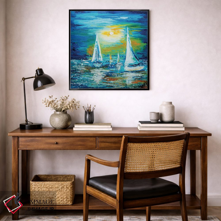 تابلو دکوراتیو مسابقه قایق رانی ۲ اثر کوپتسووا آرت - D6B