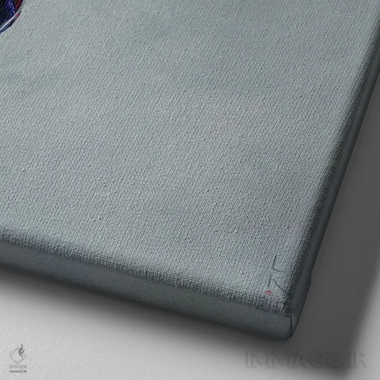 تابلو دکوراتیو همه چیز خوب خواهد شد اثر کوپتسووا آرت - نمای نزدیک بافت بوم