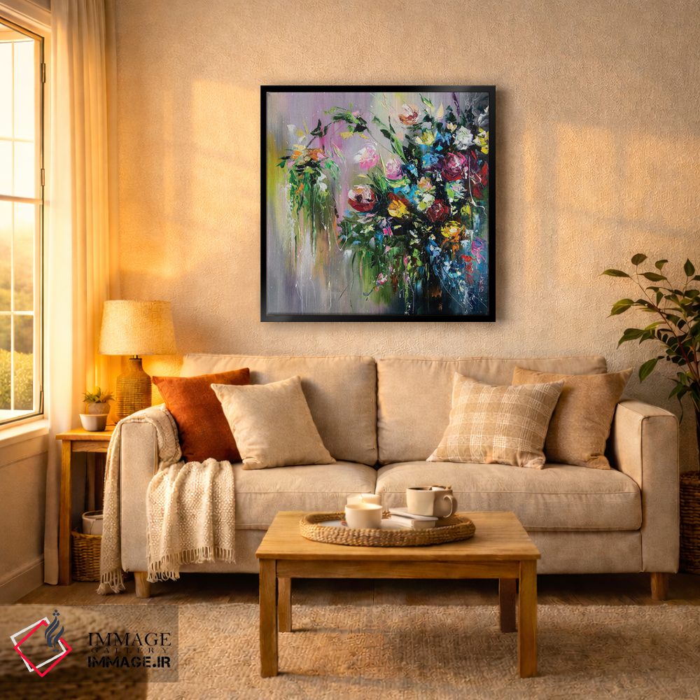 تابلو دکوراتیو دسته گل گل های وحشی اثر کوپتسووا آرت - D6B