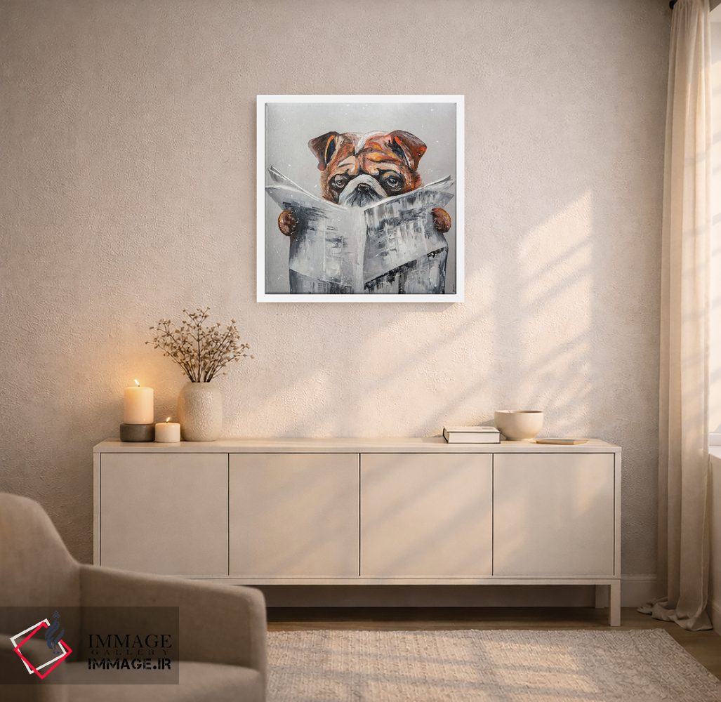 تابلو دکوراتیو اخبار بولداگ اثر کوپتسووا آرت - D5W