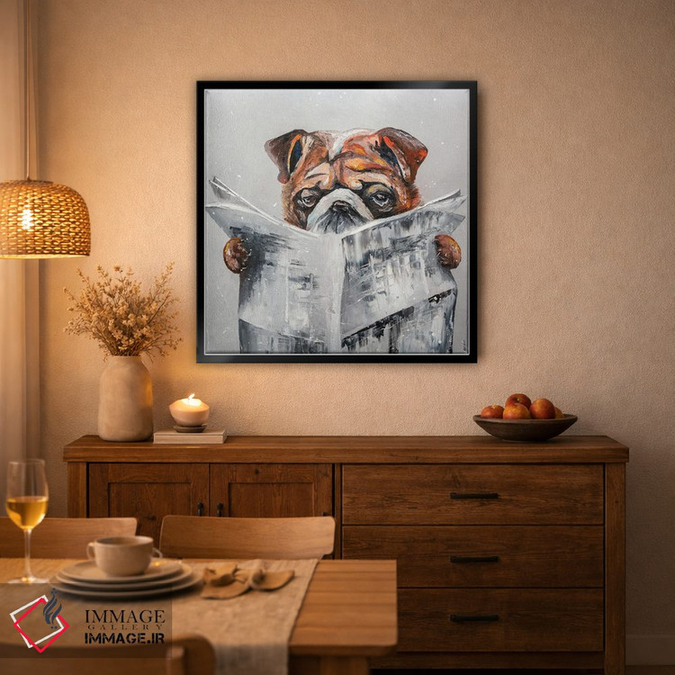 تابلو دکوراتیو اخبار بولداگ اثر کوپتسووا آرت - D4B