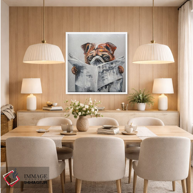 تابلو دکوراتیو اخبار بولداگ اثر کوپتسووا آرت - D6W