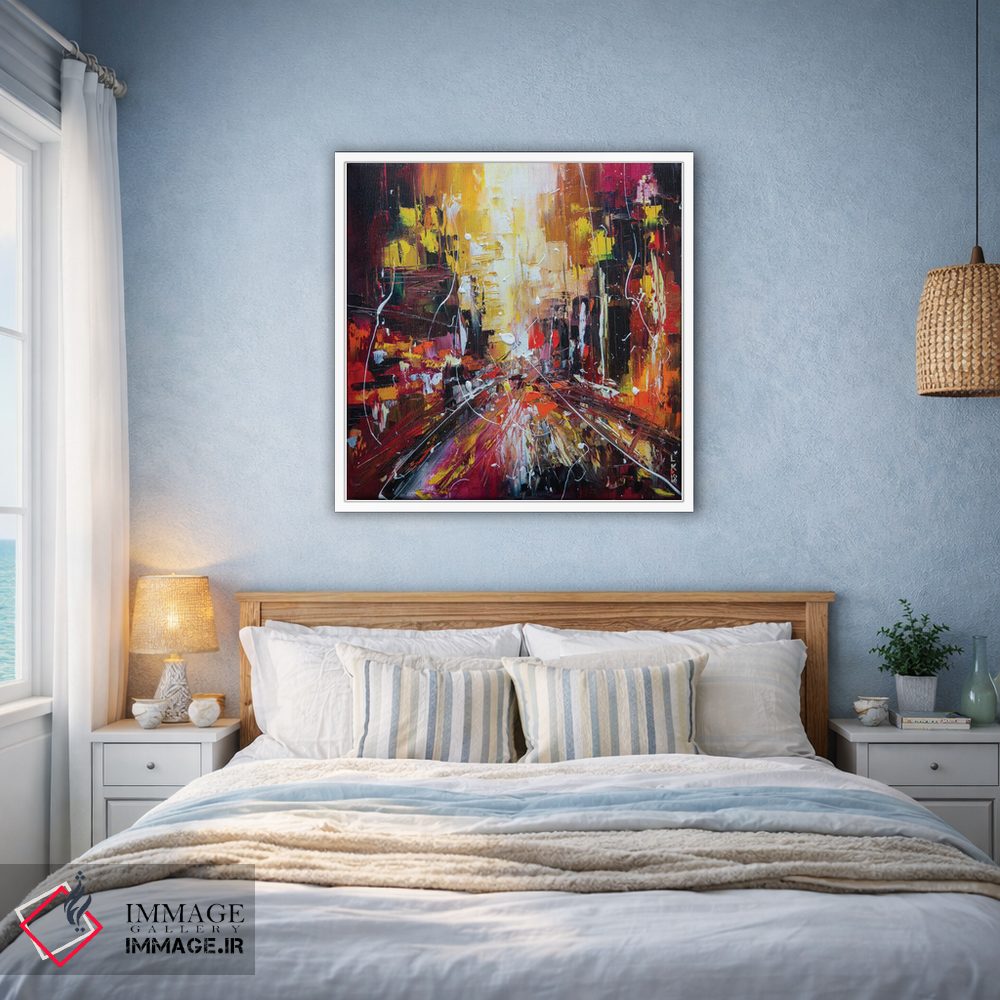 تابلو انتزاعی خیابان عصرگاهی اثر کوپتسووا آرت - D3W