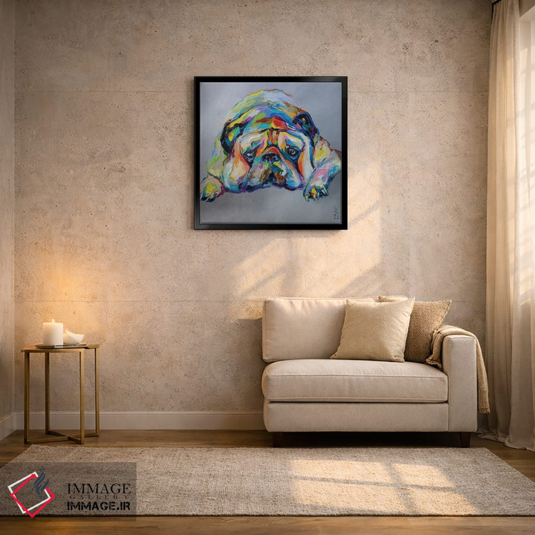 تابلو دکوراتیو پاگ غمگین اثر کوپتسووا آرت - D3B