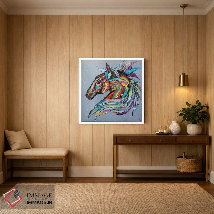 تابلو دکوراتیو اسب افسانه ای اثر کوپتسووا آرت - D2W