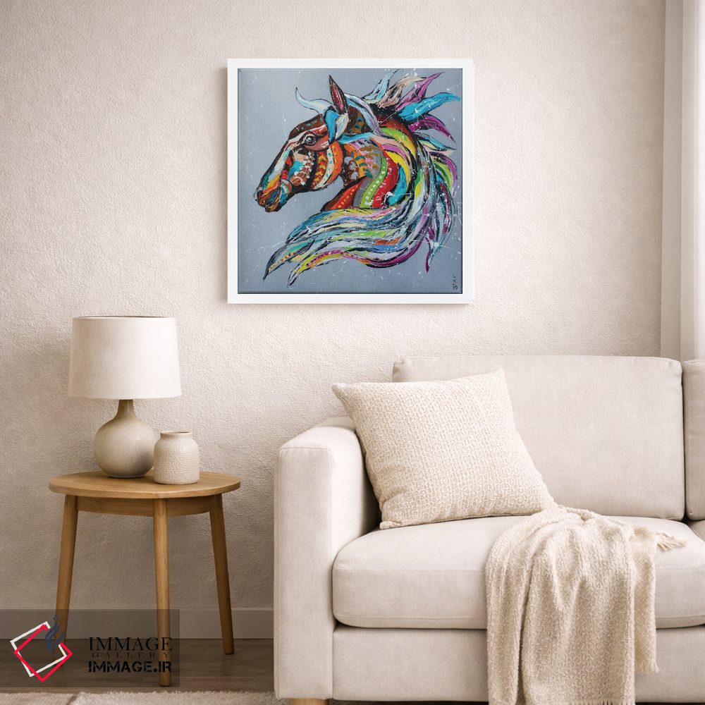 تابلو دکوراتیو اسب افسانه ای اثر کوپتسووا آرت - D4W